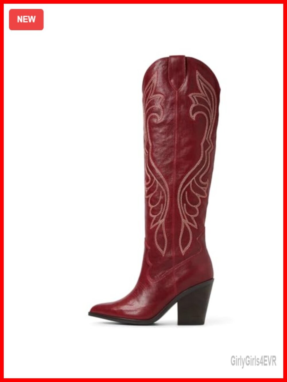 Celbreez Womens Cowboy Boots Brown Embroidered Knee High Cowgirl Boots